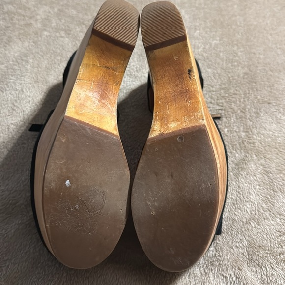 Jeffery Campbell Daisies From Anthropology Black Platform Wedge Heels - Picture 11 of 12